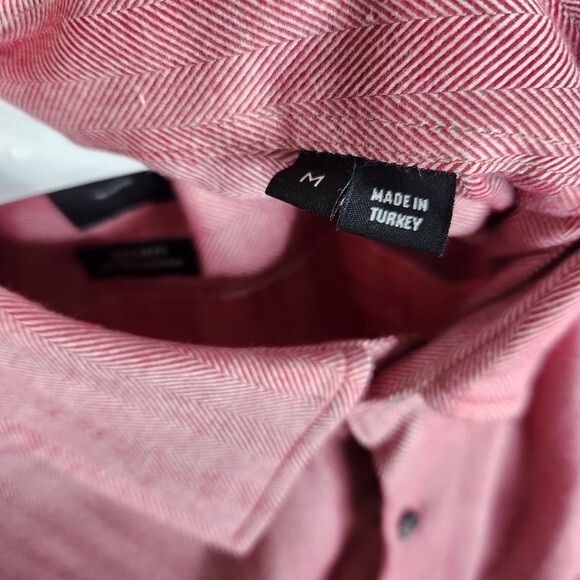 Boss Hugo Boss Mens Cashmere Blend Long Sleeve Button Down Shirt Size Medium - Picture 4 of 7